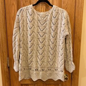 Style & Co. Cream Cotton-Blend Women's Sweater